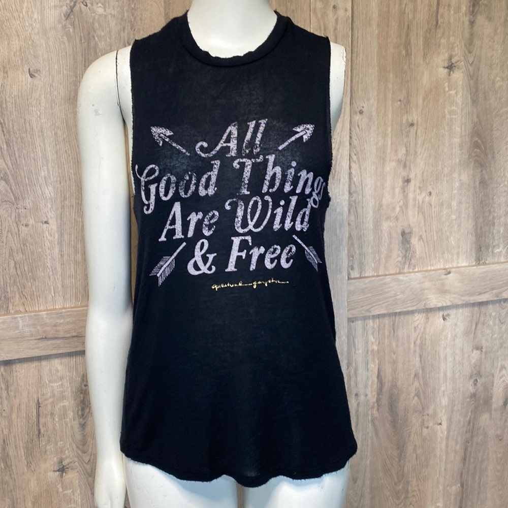 Spiritual Gangster Burnout distressed Muscle tank